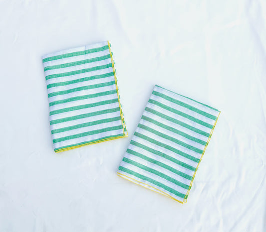 Linear Towel in Citron Pop
