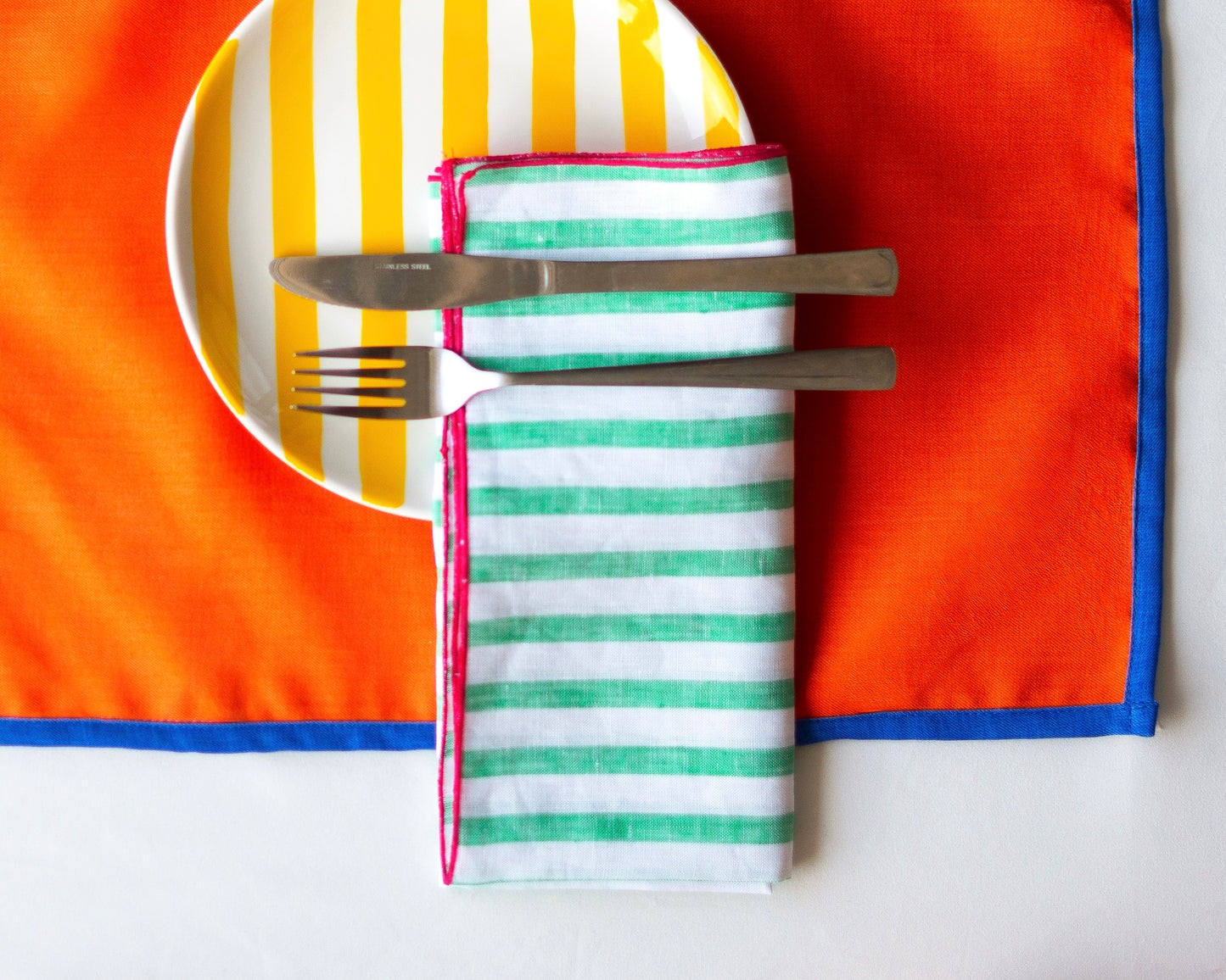 Linear Towel in Electric Bloom